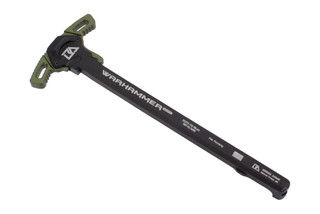 Breek Arms Warhammer Mod2 AR-15 Ambi Charging Handle in Ranger Green has textured micro latches that reduce snagging